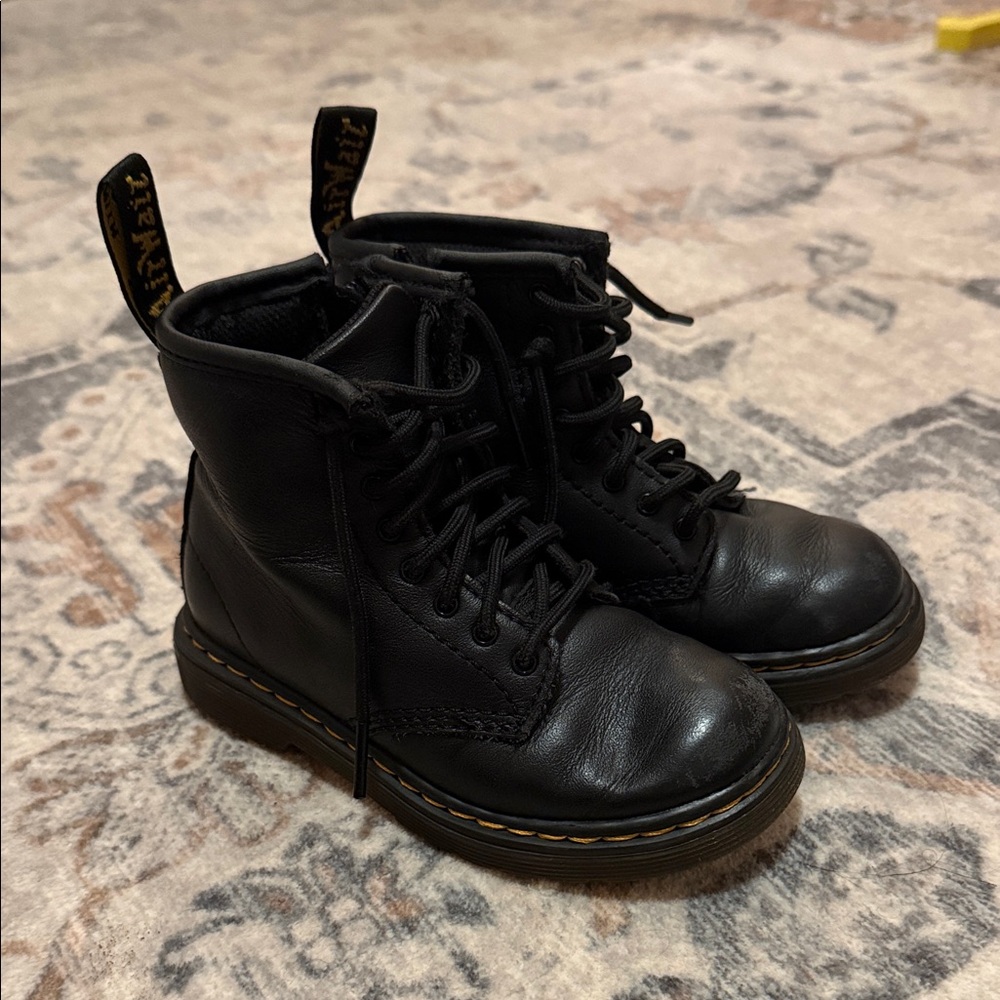 Dr. Martens Black Kids Boots